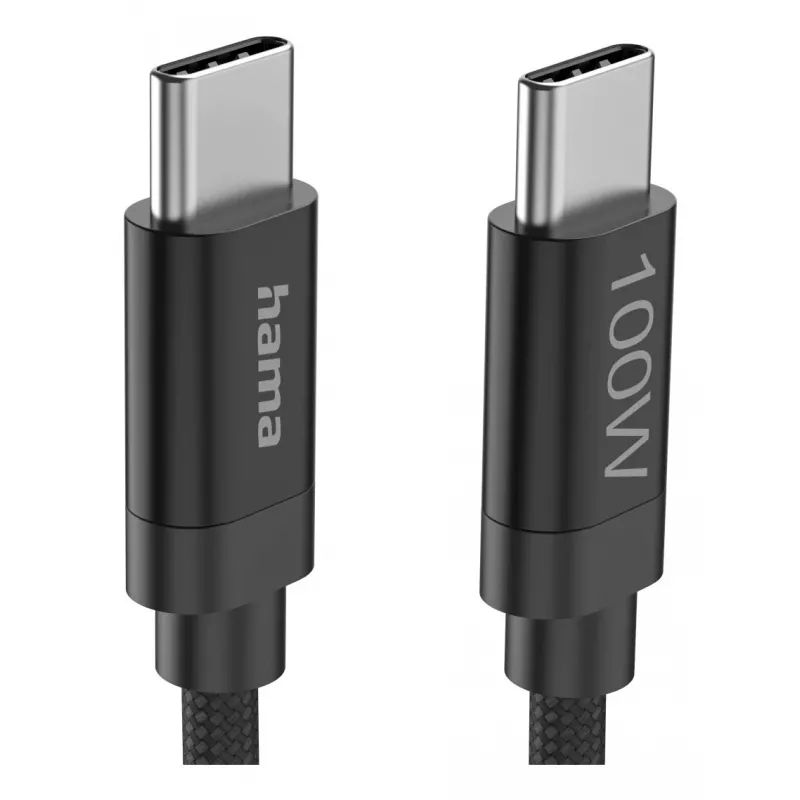 Hama Fabric cavo USB USB 2.0 3 m USB C nero
