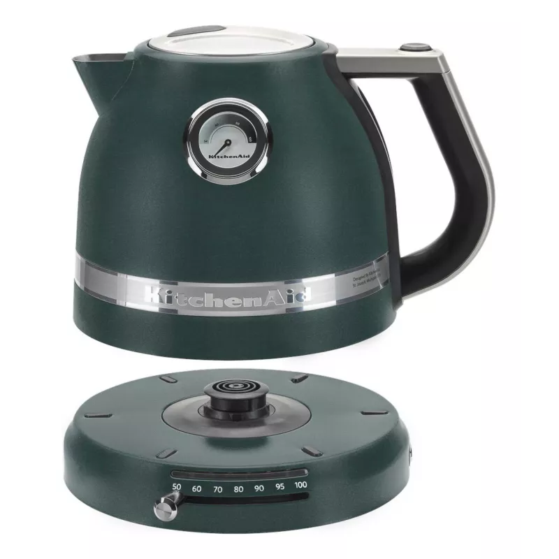 KitchenAid Artisan 5KEK1522EPP bollitore elettrico, 1,5 L, 2400 W, Pebbled Palm (Petrol)