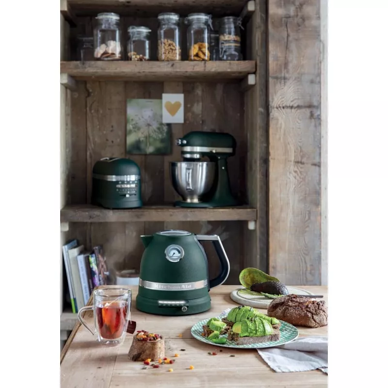 KitchenAid Artisan 5KEK1522EPP bollitore elettrico, 1,5 L, 2400 W, Pebbled Palm (Petrol)