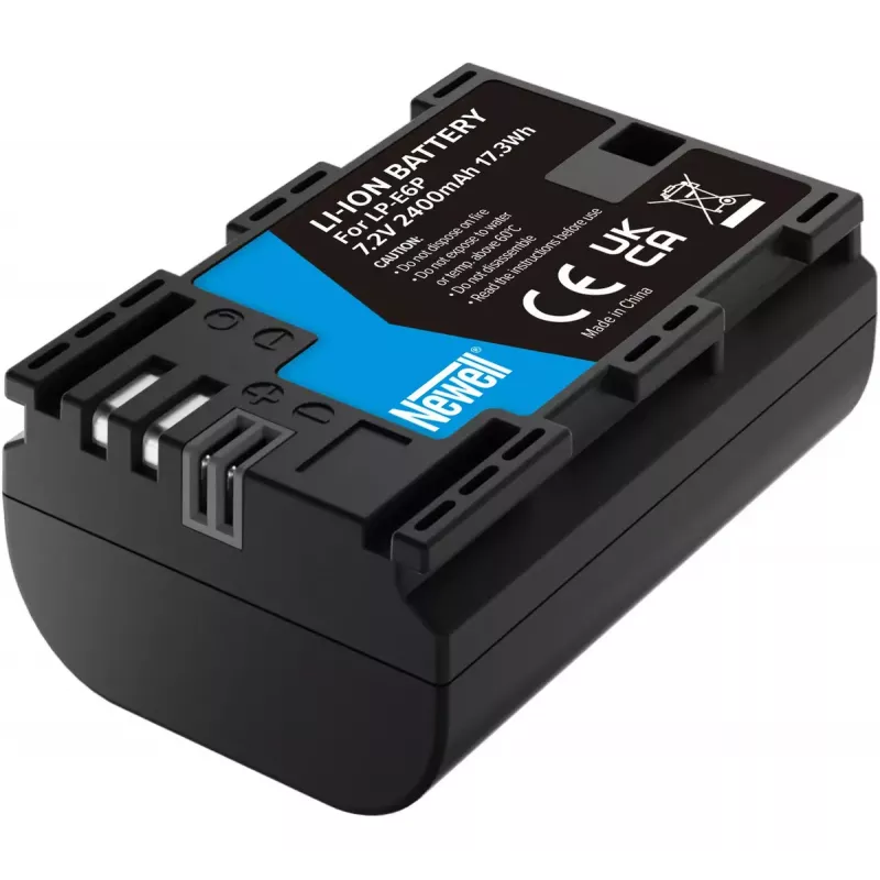 Batteria Newell LP-E6P per Canon, 7,2V 2000mAh, batteria ricaricabile per fotocamera