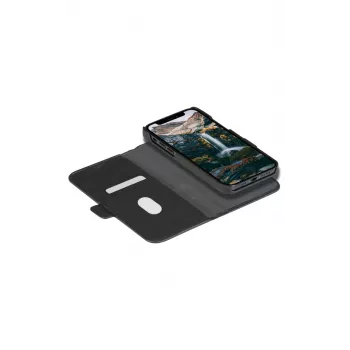 Custodia a libro dbramante1928 New York per iPhone 11/XR – Night nero, 15,5 cm (6,1 pollici), 3 vani per carte