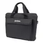 Manhattan London borsa per laptop 12,5 pollici, top-loader, nero, LOW COST, scomparto accessori, tracolla (rimovibile), borsa per notebook, tre anni di garanzia