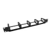 Equip pannello di gestione cavi per montaggio rack 19 pollici, nero