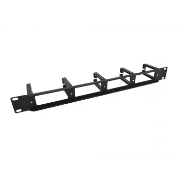 Equip pannello di gestione cavi per montaggio rack 19 pollici, nero
