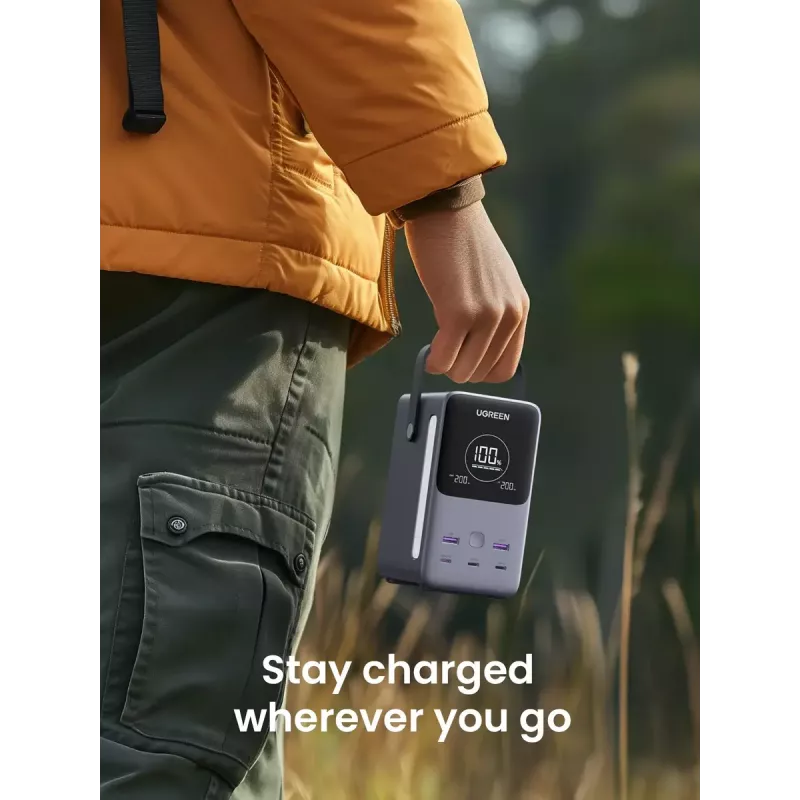 Ugreen Nexode powerbank 48000 mAh litio grigio