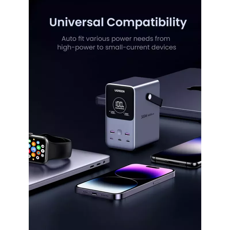 Ugreen Nexode powerbank 48000 mAh litio grigio