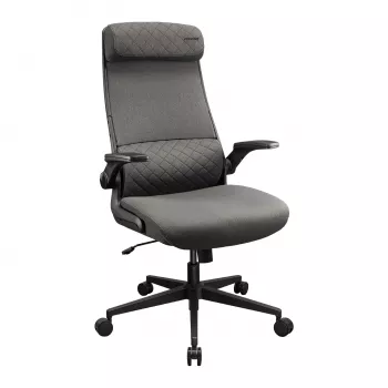Sedia da ufficio/gaming Cougar Stryder — seduta e schienale in tessuto, grigio, ingombro 710 × 675 mm, altezza min. 115 cm