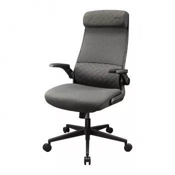 Sedia da ufficio/gaming Cougar Stryder — seduta e schienale in tessuto, grigio, ingombro 710 × 675 mm, altezza min. 115 cm
