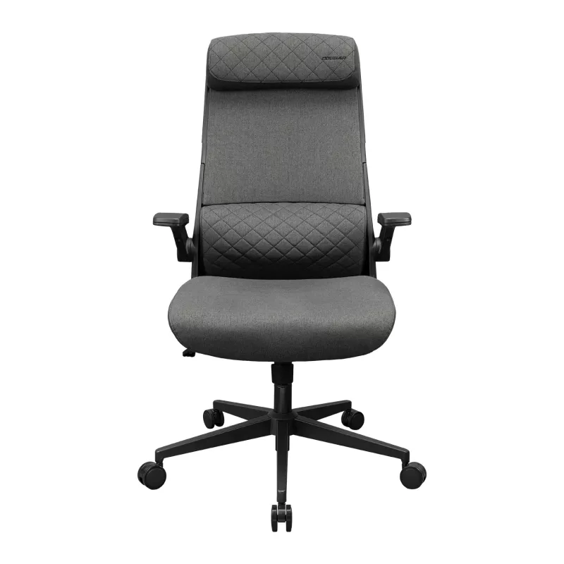 Sedia da ufficio/gaming Cougar Stryder — seduta e schienale in tessuto, grigio, ingombro 710 × 675 mm, altezza min. 115 cm