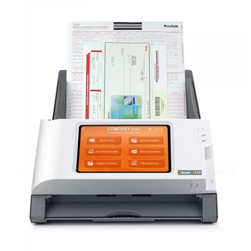 Plustek eScan A350 Enterprise ADF + scanner con alimentazione manuale 600 x 600 DPI A4 nero, bianco