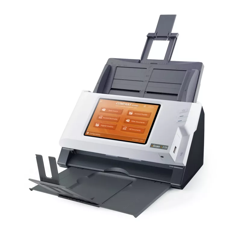 Plustek eScan A350 Enterprise ADF + scanner con alimentazione manuale 600 x 600 DPI A4 nero, bianco