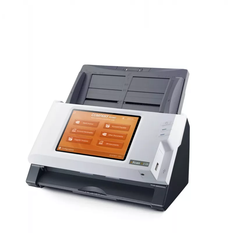Plustek eScan A350 Enterprise ADF + scanner con alimentazione manuale 600 x 600 DPI A4 nero, bianco