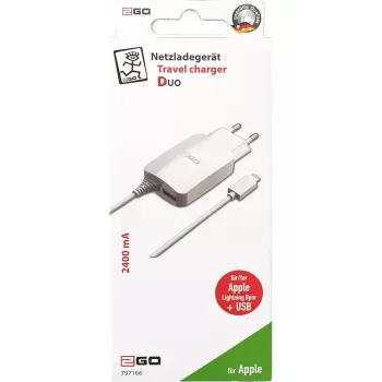 Caricabatterie mobile 2GO 797166 universale bianco AC interno 5V 1,4m