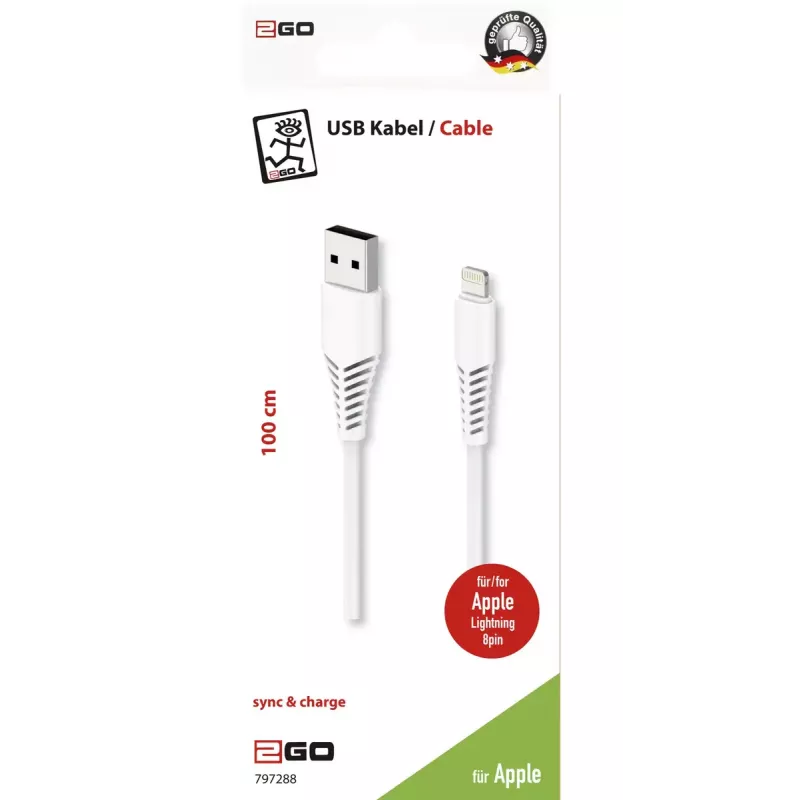 Cavo Lightning 2GO 797288 1 m bianco USB B