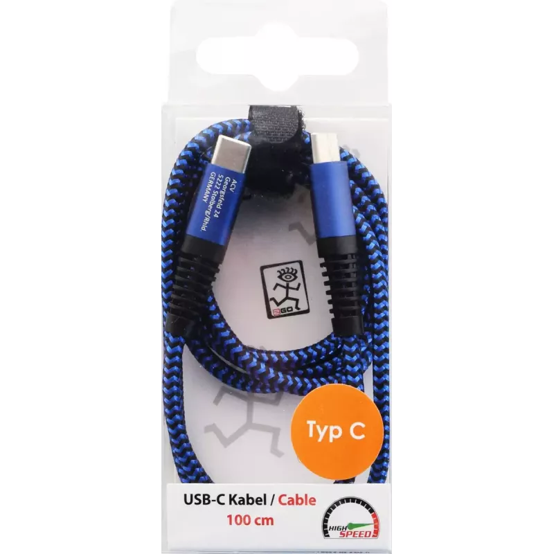 Cavo USB 2GO 797194 USB 3.2 Gen 1 1 m USB C blu