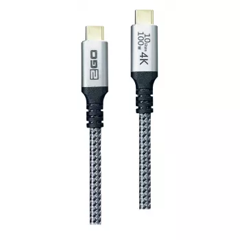 Cavo USB 2GO 797512 USB 3.2 Gen 2 1,2 m USB C nero argento