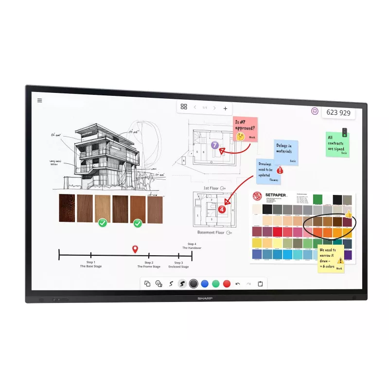 Sharp PN-LA752 schermo piatto digital signage 190,5 cm (75