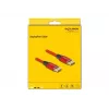 Cavo DeLOCK DisplayPort 16K 60 Hz 2 m rosso metallo