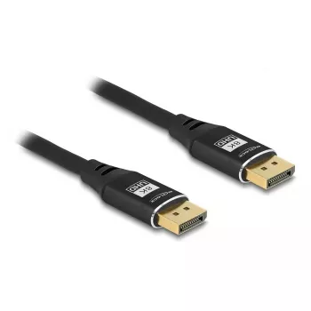 Cavo DeLOCK DisplayPort 8K 60 Hz 2 m nero metallo
