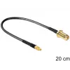 Cavo coassiale DeLOCK 88580 0,2 m SMA MMCX nero