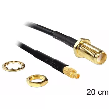 Cavo coassiale DeLOCK 88580 0,2 m SMA MMCX nero