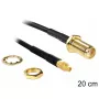 Cavo coassiale DeLOCK 88580 0,2 m SMA MMCX nero