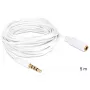 Cavo audio DeLOCK 3,5 mm 5 m bianco