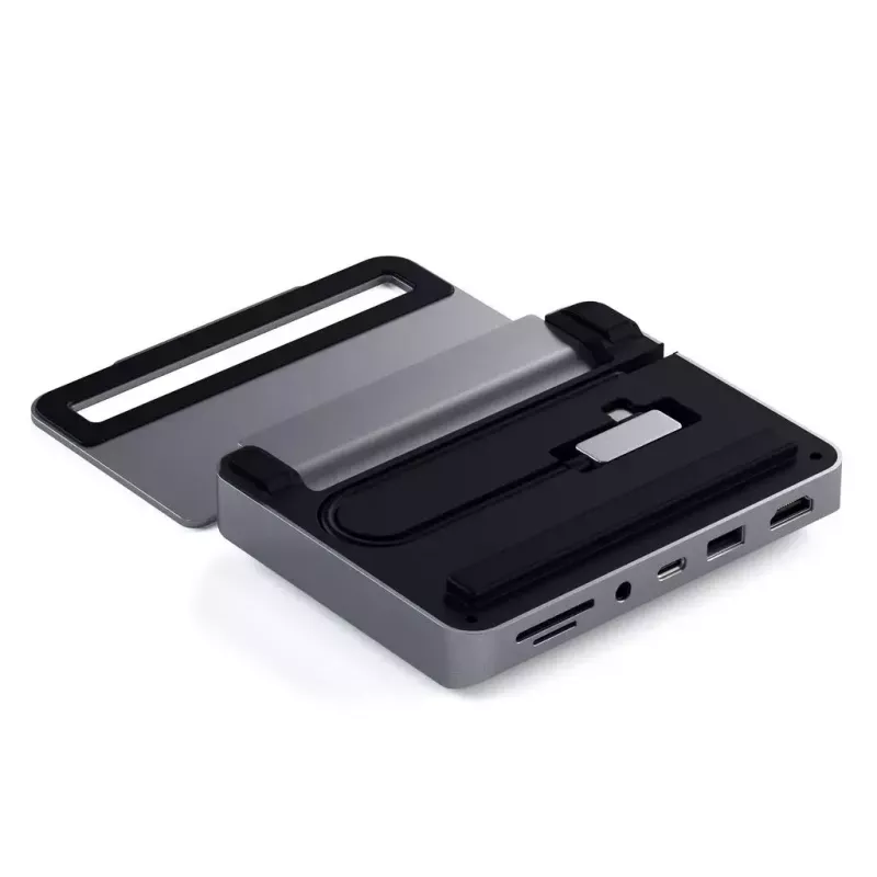 Dock per laptop Satechi ST-TCSHIPM USB-C (USB 3.2 Gen 1) con HDMI, SD/MicroSD, 60W PD, grigio