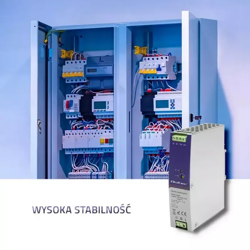 Alimentatore industriale per guida DIN QOLTEC 50905