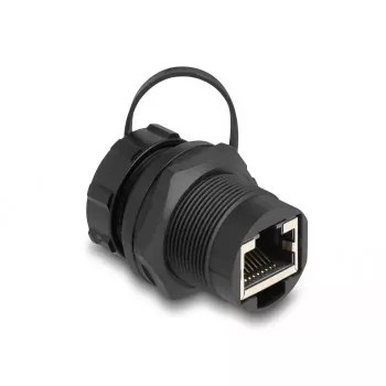 Giunto RJ45 Cat.6A DeLOCK con tappo di protezione IP67 antipolvere e impermeabile