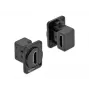 Delock 86786 modulo tipo D HDMI-A angolato a 90 gradi femmina-femmina, nero