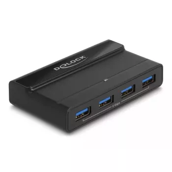Switch USB Delock 4 x dispositivo 2 x host 5 Gbit/s nero