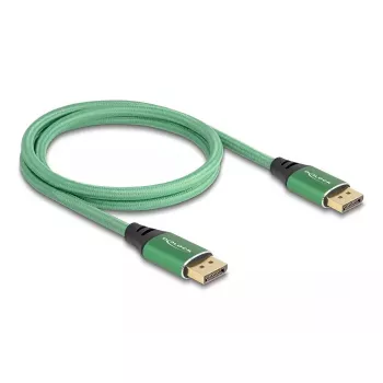 Cavo DisplayPort DeLOCK 16K 60 Hz 1 m verde metallo