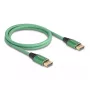 Cavo DisplayPort DeLOCK 16K 60 Hz 1 m verde metallo