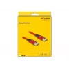 Cavo DisplayPort DeLOCK 16K 60 Hz 1 m rosso metallo