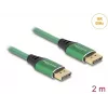 Cavo DisplayPort DeLOCK 16K 60 Hz 2 m verde metallo