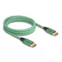 Cavo DisplayPort DeLOCK 16K 60 Hz 2 m verde metallo
