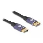 Cavo DisplayPort DeLOCK 8K 60 Hz 1 m viola metallo