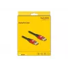 Cavo DisplayPort DeLOCK 8K 60 Hz 1 m rosso metallo