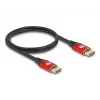 Cavo DisplayPort DeLOCK 8K 60 Hz 1 m rosso metallo