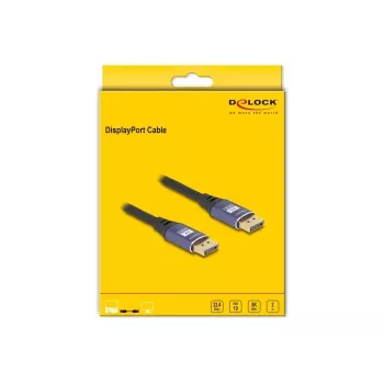 Cavo DisplayPort DeLOCK 8K 60 Hz 2 m viola metallo