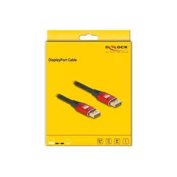 Cavo DisplayPort DeLOCK 8K 60 Hz 2 m rosso metallo