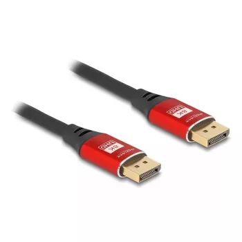 Cavo DisplayPort DeLOCK 8K 60 Hz 2 m rosso metallo