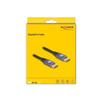 Cavo DisplayPort DeLOCK 8K 60 Hz 3 m viola metallo