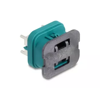 Connettore maschio quad HDMTD DeLOCK per PCB, grado di protezione IP67 IP69K