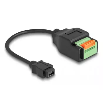 Cavo DeLOCK USB 2.0 Mini-B femmina su adattatore morsettiera 15 cm