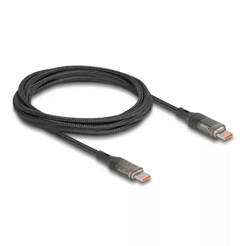Cavo DeLOCK USB Type-C su USB Type-C PD 3.0 100 W USB 2.0 dati 2 m con indicatore di potenza