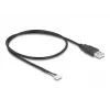 Cavo USB DeLOCK USB 2.0 0,6 m USB A 5 pin morsettiera nero