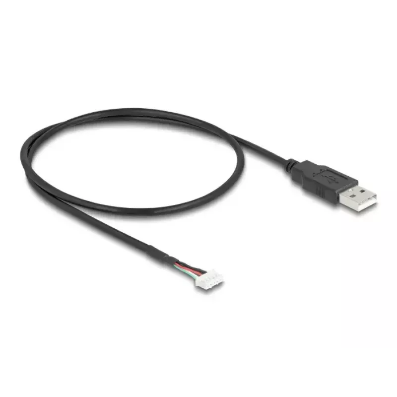 Cavo USB DeLOCK USB 2.0 0,6 m USB A 5 pin morsettiera nero