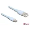 Cavo USB DeLOCK 81221 USB 2.0 0,5 m USB A USB C blu